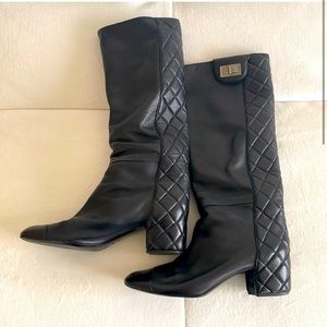 Chanel black boots